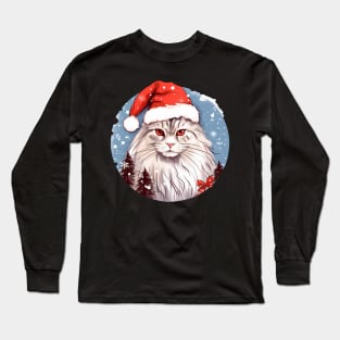 Siberian Cat Xmas, Love Cats Long Sleeve T-Shirt